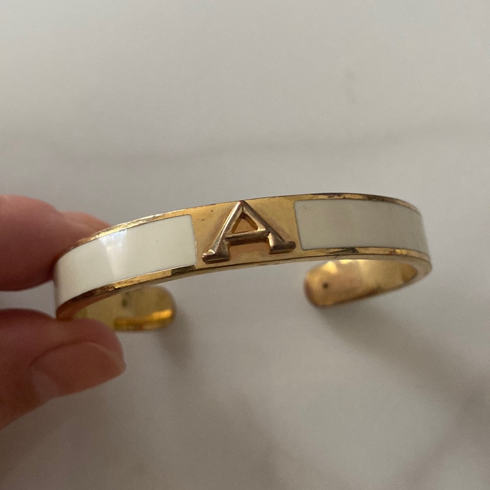 Initial “A” cuff / bracelet